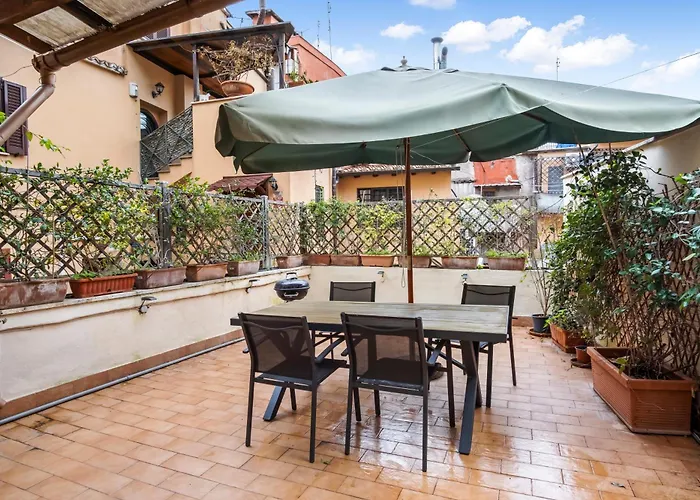 L'Arte Dei Sogni Apartment With Terrace- Trastevere District